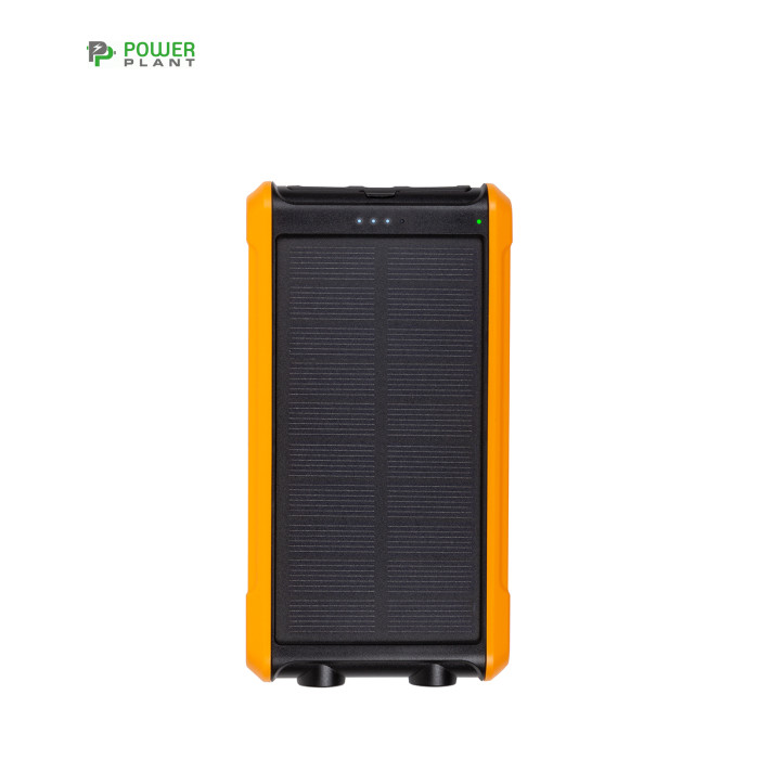 Батарея універсальна PowerPlant 10000mAh, USB-A*2, + Solar 5.5V-0,2A (PB930494)