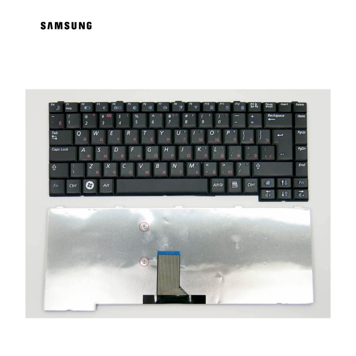 Клавіатура для Samsung NP R60, R58, R40, R70, R503, R505, R508, R509, R510, R560, P500, P510, P560 (RU Black)