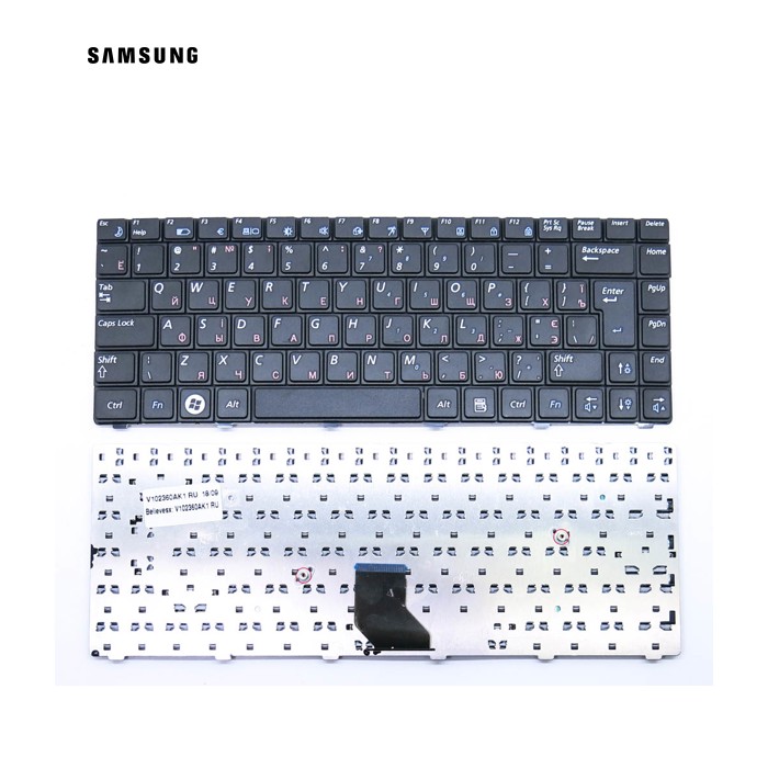 Клавіатура для Samsung NP R513, R515, R518, R520, R522, R522H, R550 (RU black) Оригінал