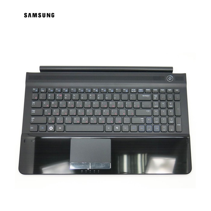 Клавіатура для Samsung RC510, RC520, BA75-03029C (RU Black в комплекті з верхньою кришкою, динаміками і тачпадом). Оригінал