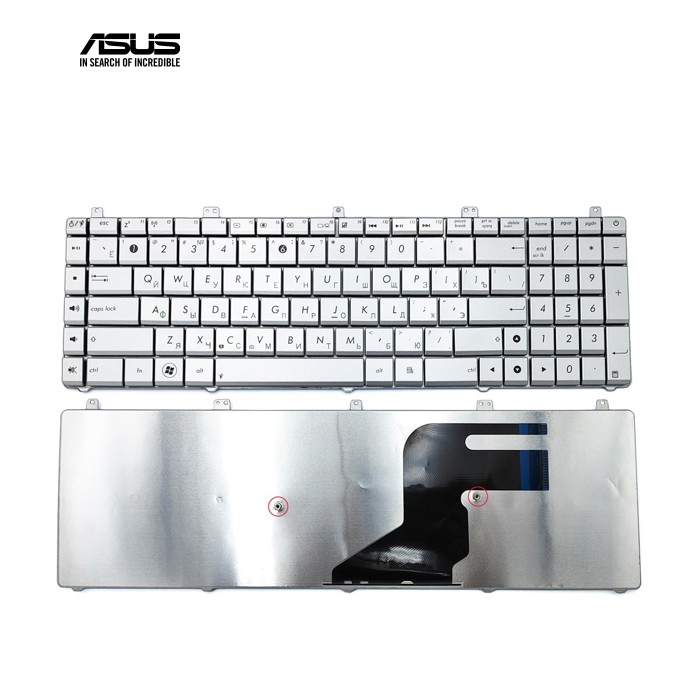 Клавіатура для ASUS N55, N75, N75SF, N55SF X5Q (RU Silver) (MP-11A13SU69202 0KNB0-7200RU00)