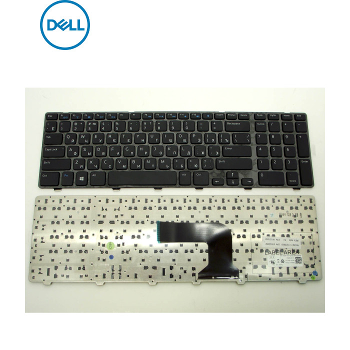 Клавіатура для DELL Inspiron 17R 3721, 3737, 5721, 5737 (RU Black з рамкою)