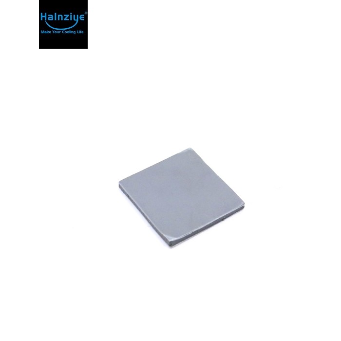 Термопрокладка силіконова для ноутбука Halnziye HY100 (25 * 25 * 2.0mm, 4W/m-K) Сіра. Клейка поверхня 3M з одного боку!