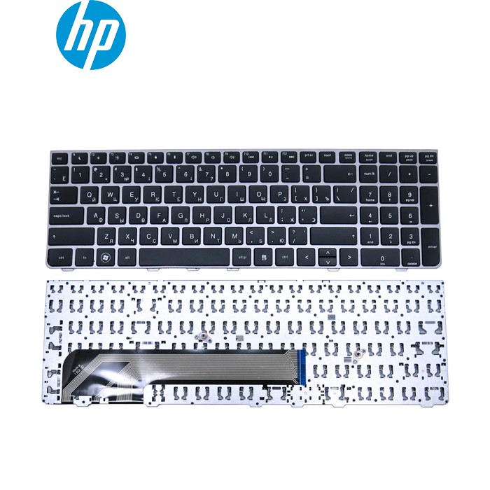 Клавіатура для HP Probook 4530S, 4535S, 4730S, 4735S (RU Black з рамкою Silver)