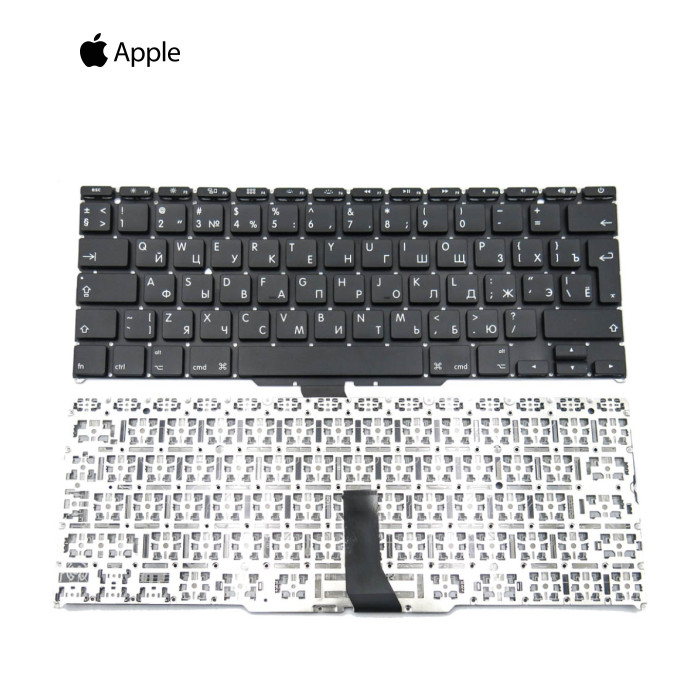 Клавіатура для APPLE A1370, A1465 Macbook Air (MC505, MC506) 11.6" (2011-2014) (RU, Big Enter)