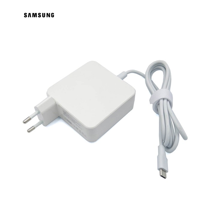 Блок живлення Type-C 65W для Apple, Asus, Acer, HP, Dell, Lenovo, Samsung, Xiaomi. Квадратний Білий