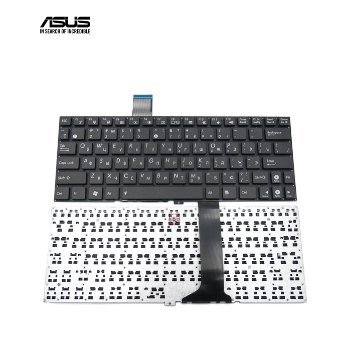 Клавіатура для ASUS X102BA, X102, X102B (RU Black без рамки)