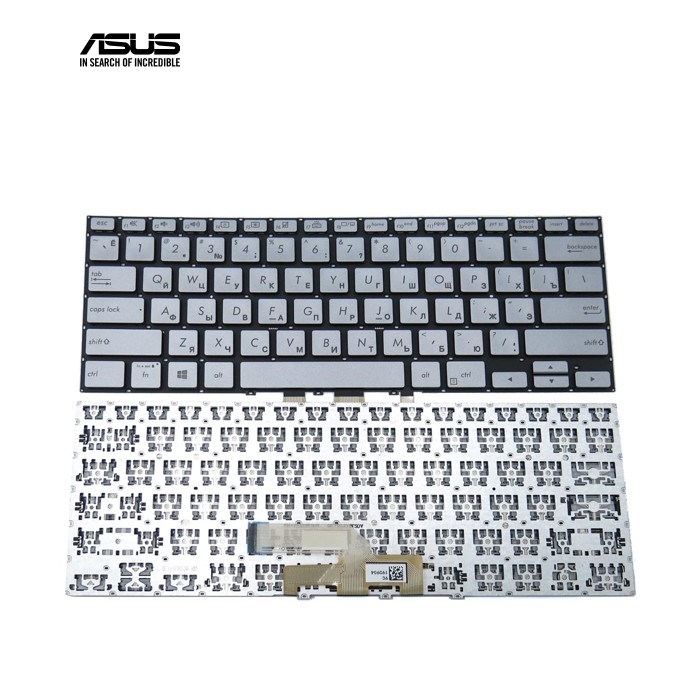 Клавіатура для ASUS ZenBook UX462, UX462DA (RU Silver) Оригінал