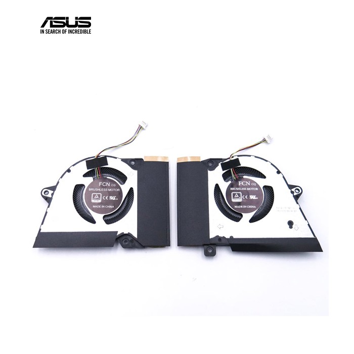 Вентилятор (кулер) для Asus ROG Zephyrus G14 GA401, GA401I, GA401IV, GA401IU (13NR03F0AP0101, 13NR03F0AP0301) (CPU+GPU) Пара Original PRC