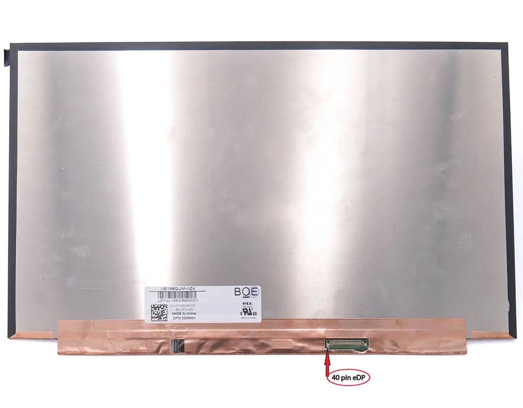 Матриця 15.6" Slim eDP 350mm (3840*2160 IPS, 120Hz, 40pin, без кріплень) BOE NE156QUM-NZ4, Матова (Яск: 600 cd/m?, контр. 1200:1) 100% DCI-P3