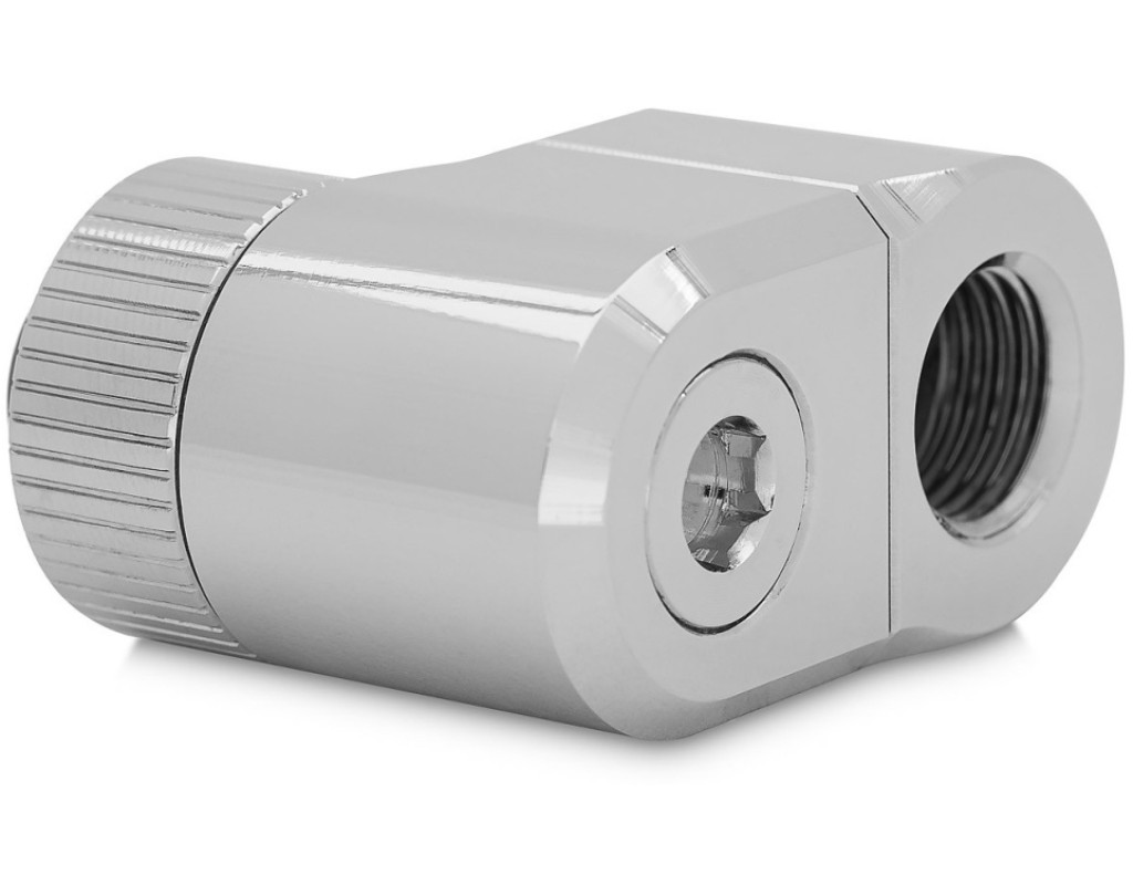Фитинг для СЖО Ekwb EK-Quantum Torque Double Rotary Offset 21 - Nickel (3831109893098)