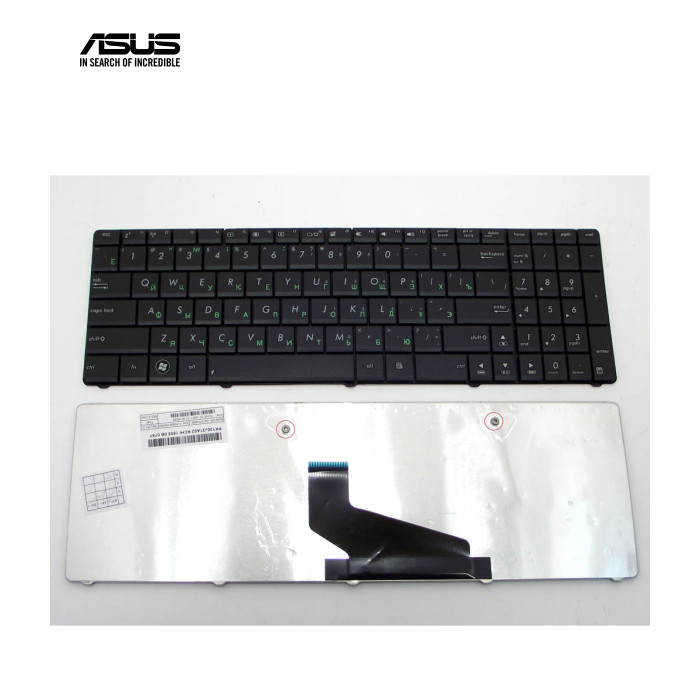 Клавіатура для ASUS K53, X53, K53B, K53U, K53T, K53TA, X53U, X53B, K73T (RU Black)