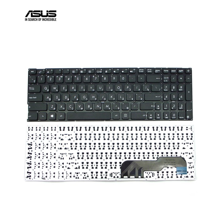 Клавіатура для ASUS X541, X541LA, X541S, X541SA, X541UA, R541, R541U, X541N, X541NA, X541NC, X541SC, X541U, X541UV (RU Black без рамки)
