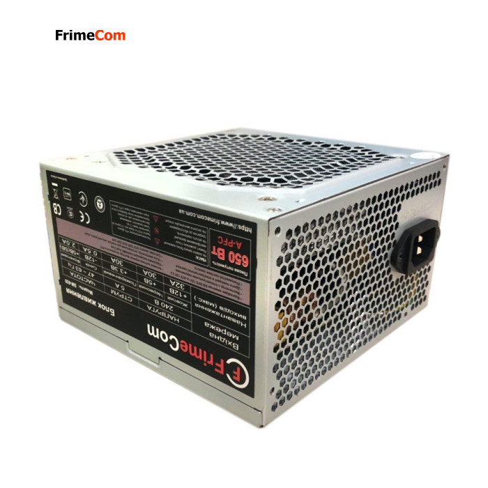 Блок живлення FrimeCom SM650 650W, 12см, без кабеля живлення