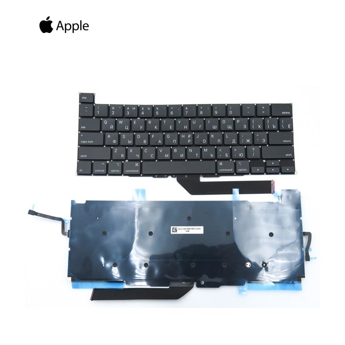 Клавіатура для APPLE A2141 MacBook Pro 16" (2020, 2021) (RU, Small Enter з підсвіткою)