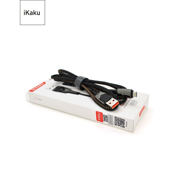 Кабель iKAKU KSC-192 GEDIAO zinc alloy charging data cable series for micro, Black, довжина 1,2м, 3,2А, BOX
