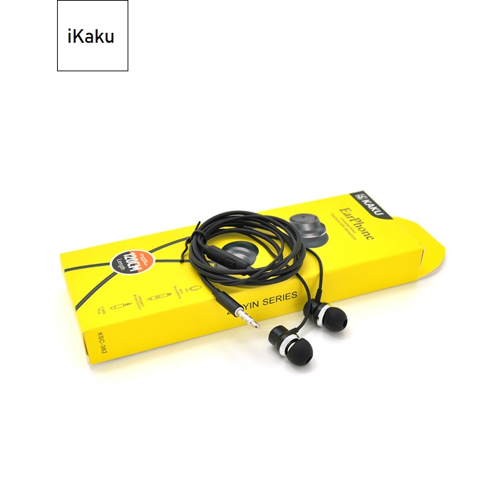 Навушники провідні iKAKU KSC-362 ZHIYIN з мікрофоном, Black, Bох