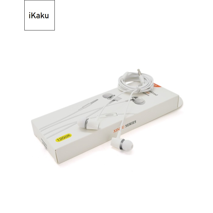 Навушники провідні iKAKU KSC-205 XINYU з мікрофоном, White, Bох