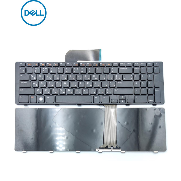Клавіатура для DELL Inspiron 17R, N7110, 5720, 7720, Vostro 3750, XPS L702X (RU Black з рамкою) OEM