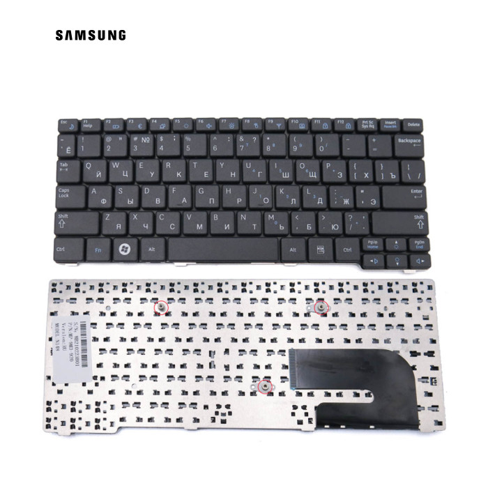 Клавіатура для Samsung N148, N150, N100, N128, N145, N143, NB30, NB20, N138 (RU Black)