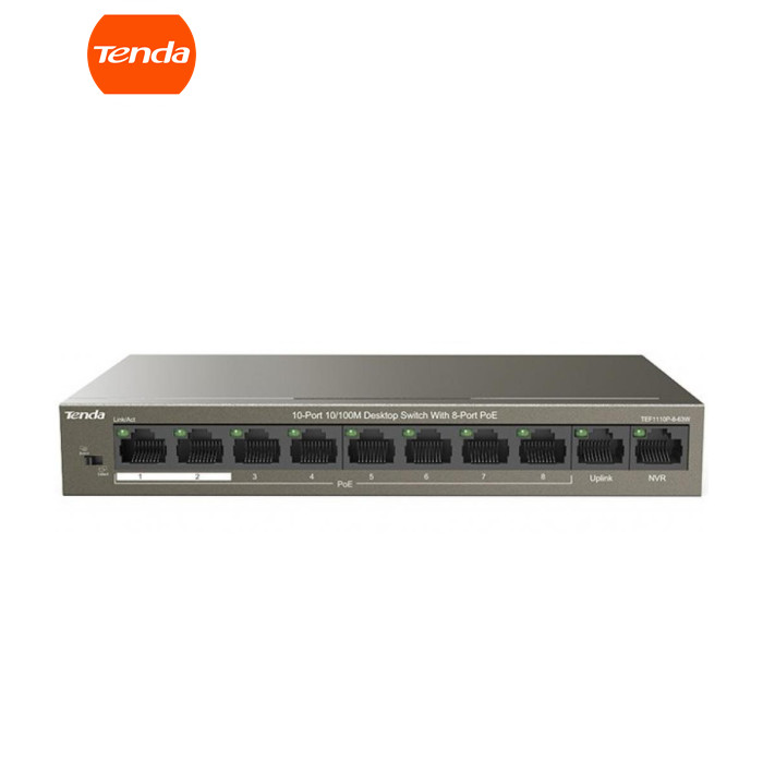 Коммутатор сетевой Tenda TEF1110P-8-63W