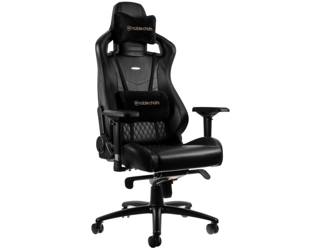 Крісло ігрове Noblechairs Epic Series Real Leather Black (NBL-RL-BLA-001)