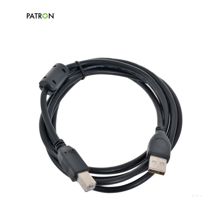 Кабель для принтера USB 2.0 AM/BM 3.0m Patron (PN-AMBM-30F)