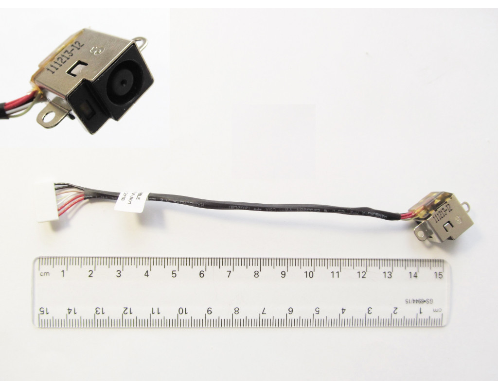 Роз'єм живлення ноутбука з кабелем для HP PJ362 (7.4mm x 5.0mm + center pin), 7-pin, Универсальный (A49055)