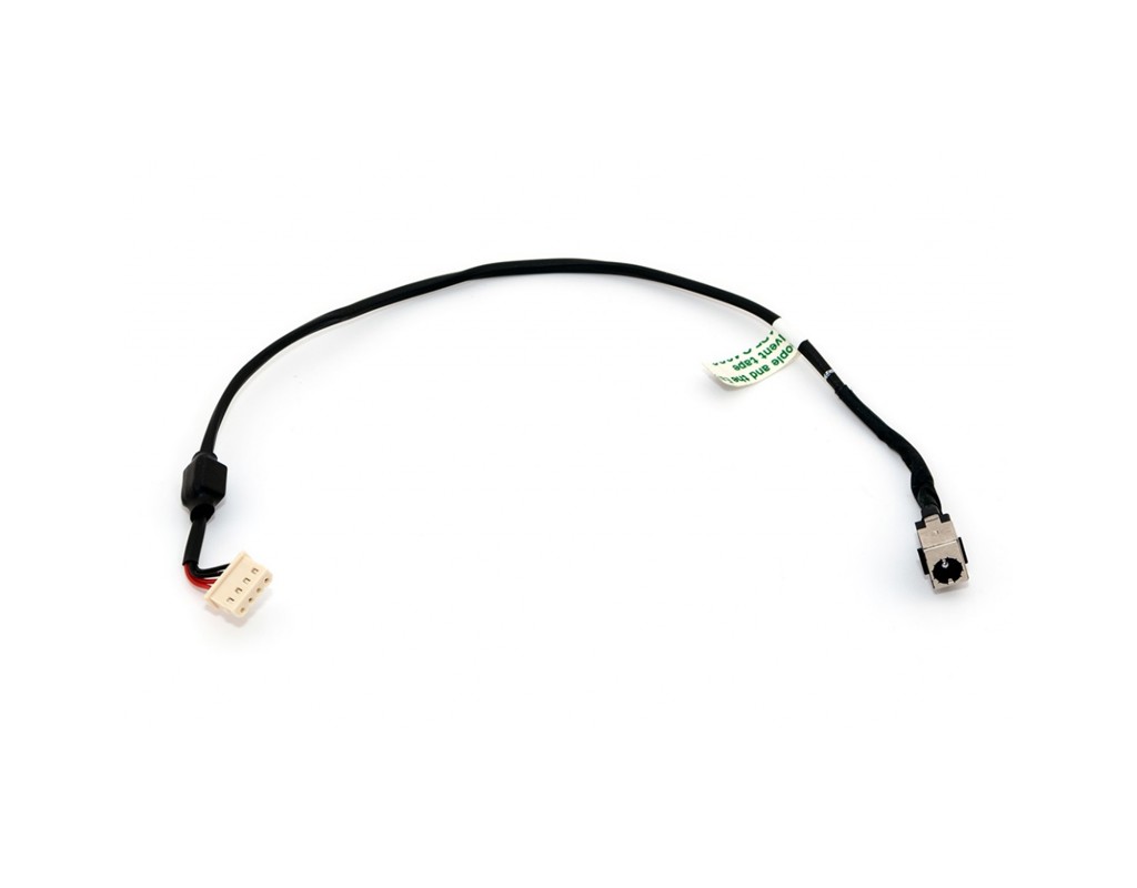 Роз'єм живлення ноутбука з кабелем для Toshiba PJ286 (5.5mm x 2.5mm), 4-pin, 27 см Универсальный (A49053)