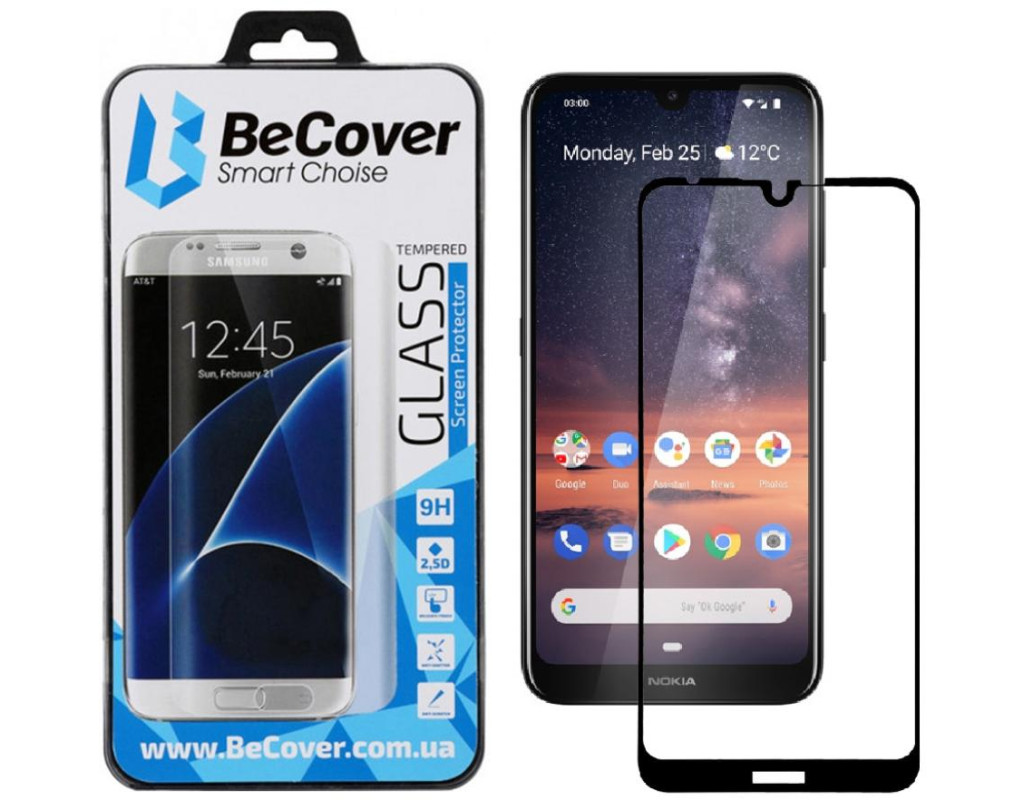 Скло захисне BeCover Nokia 3.2 Black (704114)
