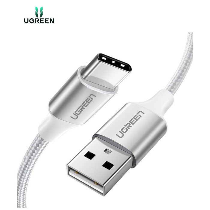 Дата кабель USB 2.0 AM to USB-C 2.0m 3.0A 18W US288 White Ugreen (60133)
