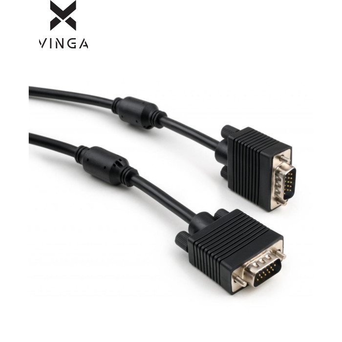 Кабель мультимедійний VGA M to VGA M 3.0m Vinga (VCPVGAF3BK)
