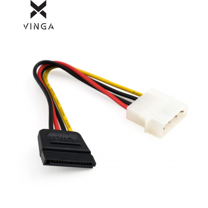 Кабель живлення SATA power 0.15m Vinga (VCPSATAPW15)