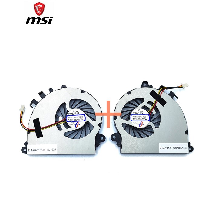 Вентилятор (кулер) для MSI GS70 GS72 MS-1771 MS-1773 UX7 7G-700 (PAAD06015SL N184 N346 PAAD06015S N197) (CPU+GPU). Пара. High Copy