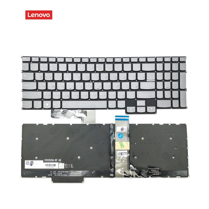 Клавіатура для Lenovo Thinkbook 16 16+ 16P G2 G3 G4+ Xiaoxin Pro16 ARH7 PRO16ach Pro16 2021 (RU Gray з підсвіткою) Оригінал