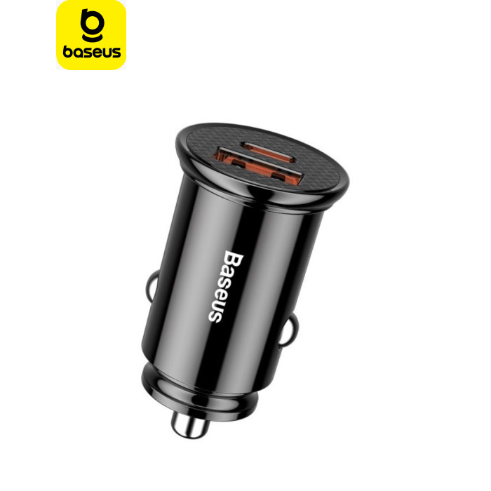 Зарядний пристрій Baseus Circular Plastic USB, Type-C PD3.0, QC4.0, black (CCALL-YS01)