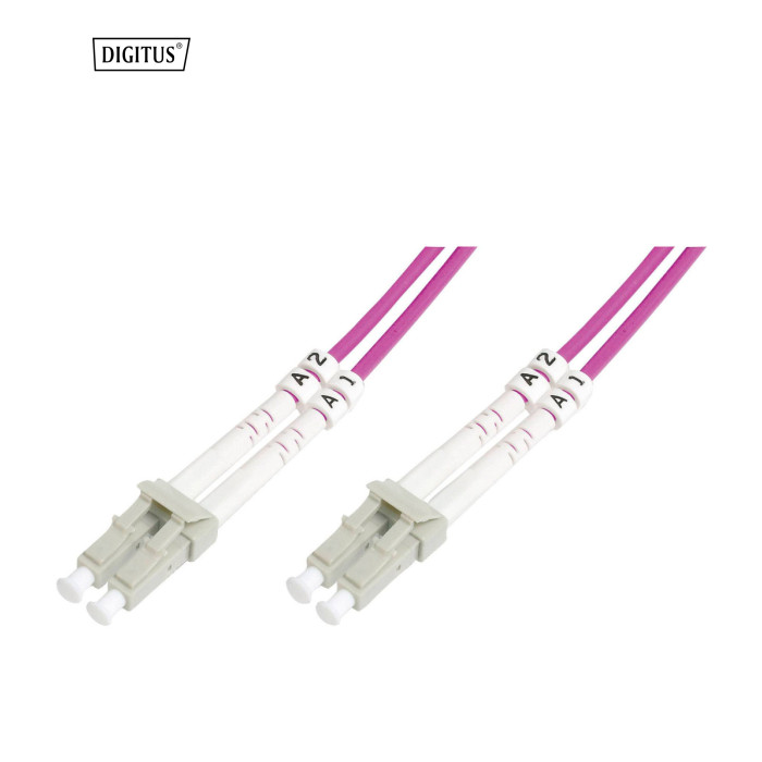 Оптический патчкорд Digitus LC/UPC-LC/UPC,50/125 OM4(Multimode),duplex,2m (DK-2533-02-4)
