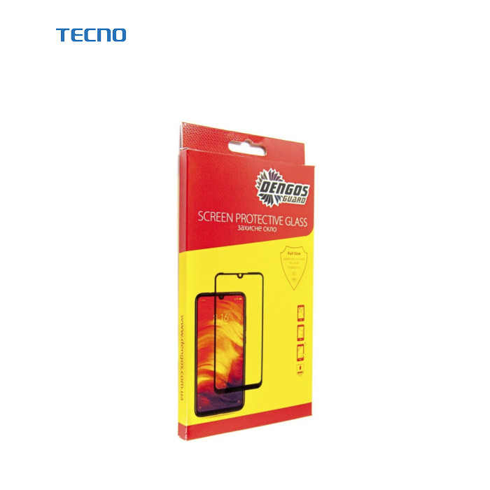 Скло захисне Dengos Full Glue Tecno POP 5 LTE (black) (TGFG-278)