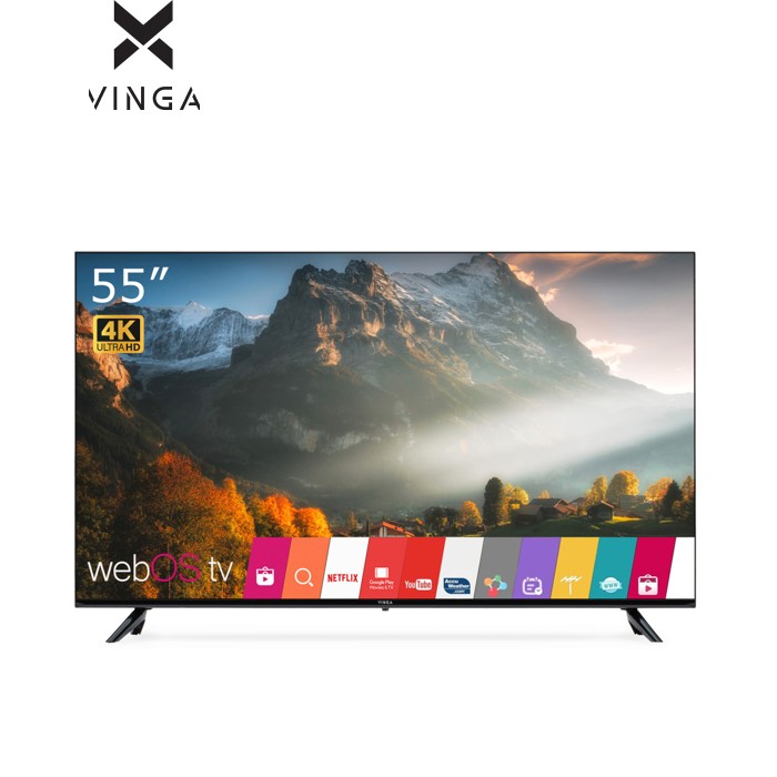 Телевізор Vinga S55UHD25BWEB