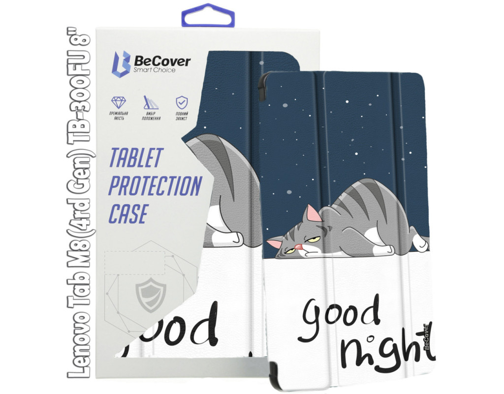 Чохол до планшета BeCover Smart Case Lenovo Tab M8(4rd Gen) TB-300FU 8" Good Night (709217)