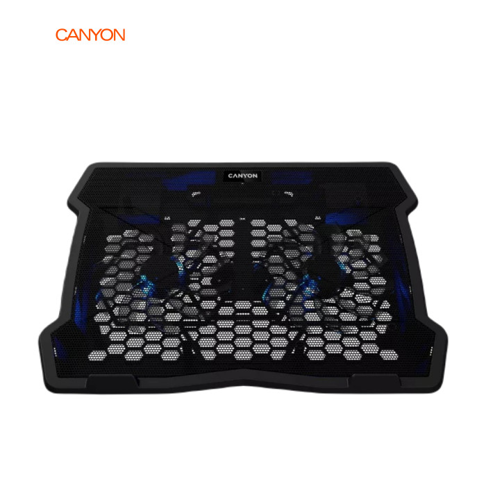 Подставка для ноутбука Canyon NS03, 10-15.6 laptop, dual-fan with 2x2.0 USB hub (CNE-HNS03)