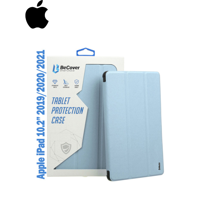 Чехол для планшета BeCover Tri Fold Soft TPU Silicone Apple iPad 10.2 2019/2020/2021 Light Blue (708515)