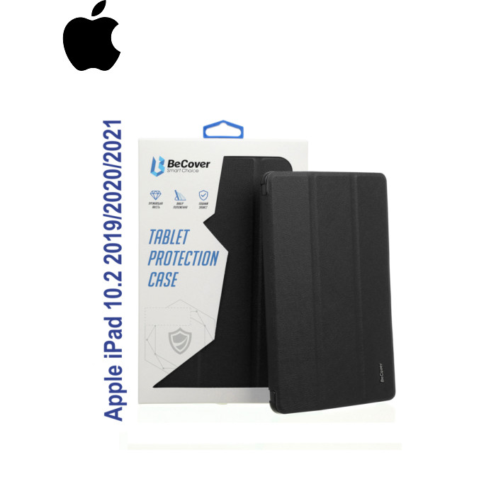 Чохол до планшета BeCover Tri Fold Soft TPU Silicone Apple iPad 10.2 2019/2020/2021 Black (706881)