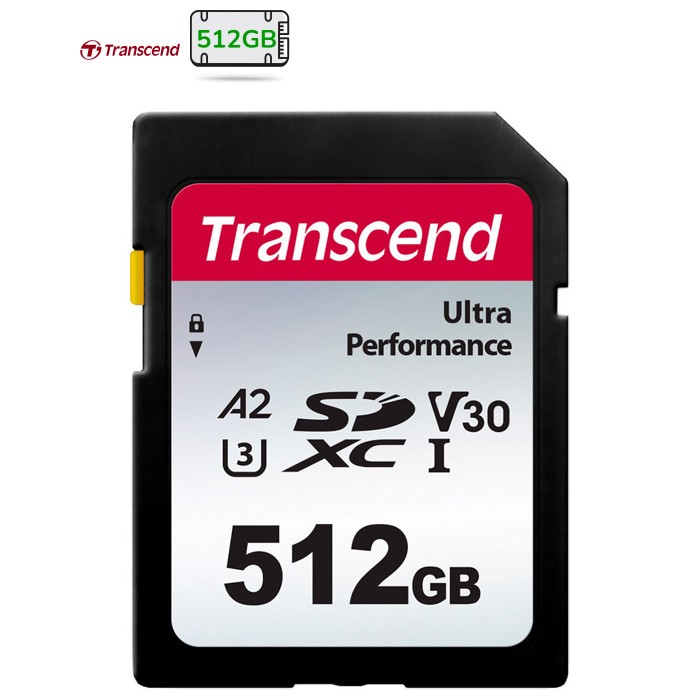 Карта памяти Transcend 512GB SD class 10 UHS-I U3 4K (TS512GSDC340S)