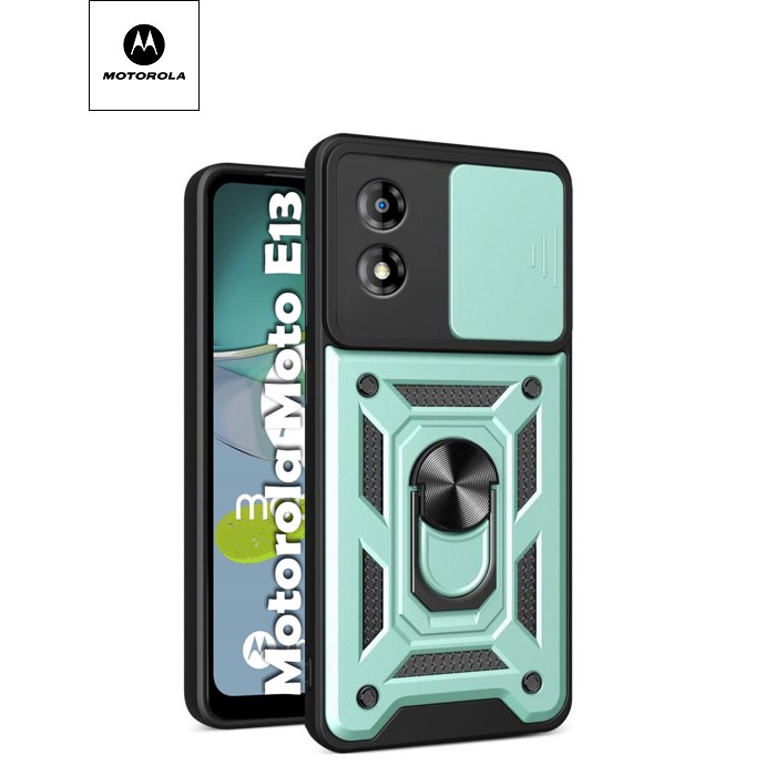 Чохол до мобільного телефона BeCover Military Motorola Moto E13 Dark Green (709103)