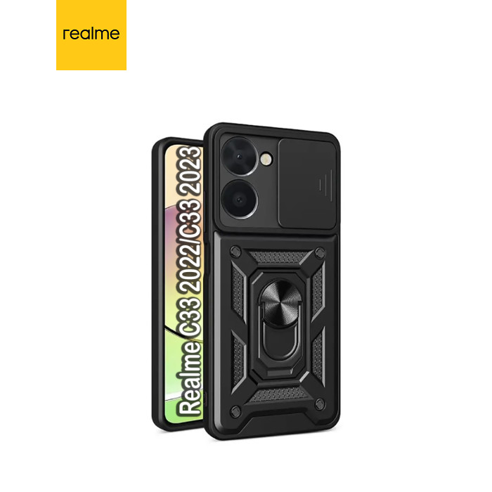 Чохол до мобільного телефона BeCover Military Realme C33 2022/C33 2023 Black (709170)