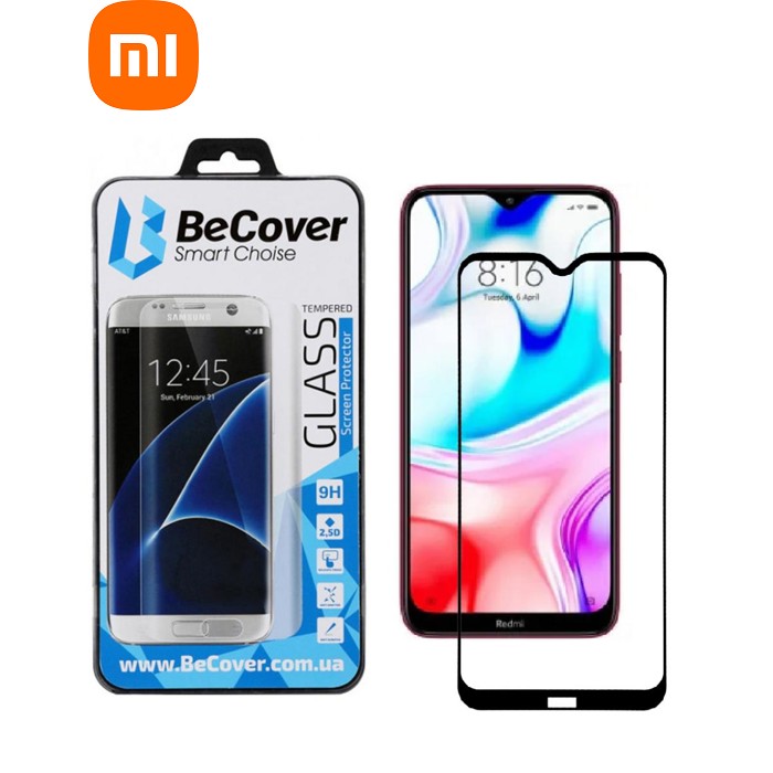 Стекло защитное BeCover Xiaomi Redmi 8 Black (704158)