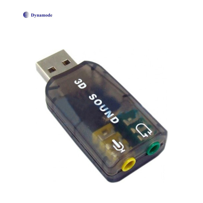 Звуковая плата Dynamode USB 6(5.1) 3D RTL dark gray (USB-SOUNDCARD2.0 black)