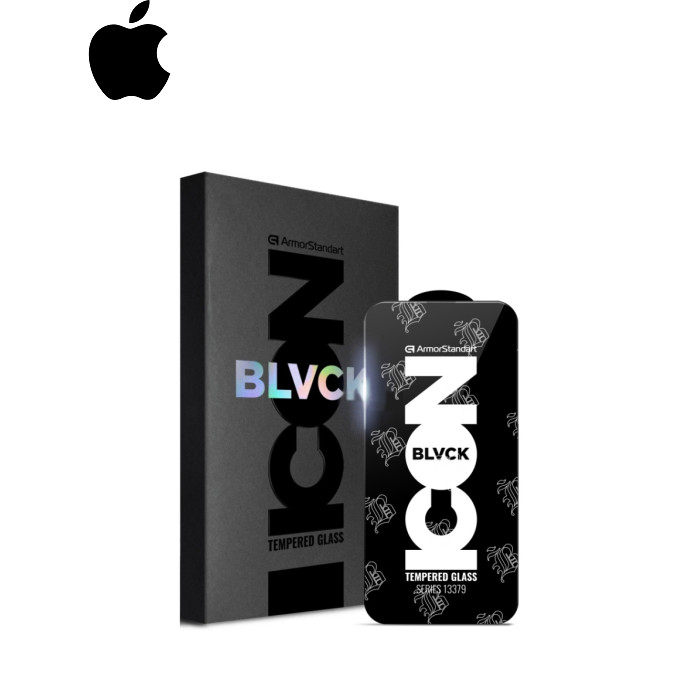 Скло захисне Armorstandart Supreme Black Icon 2.5D Apple iPhone 14 Pro Max (ARM69296)