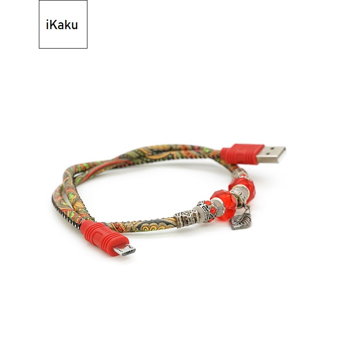 Кабель iKAKU POTALA series for micro, Red, довжина 0.5м, 2.4A, BOX